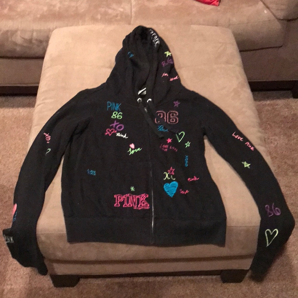 Stitched PINK zip up